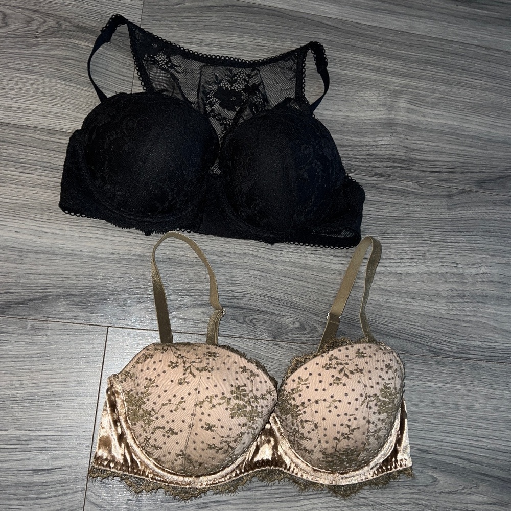 Victoria’s Secret 34D lined demi bras set of 2